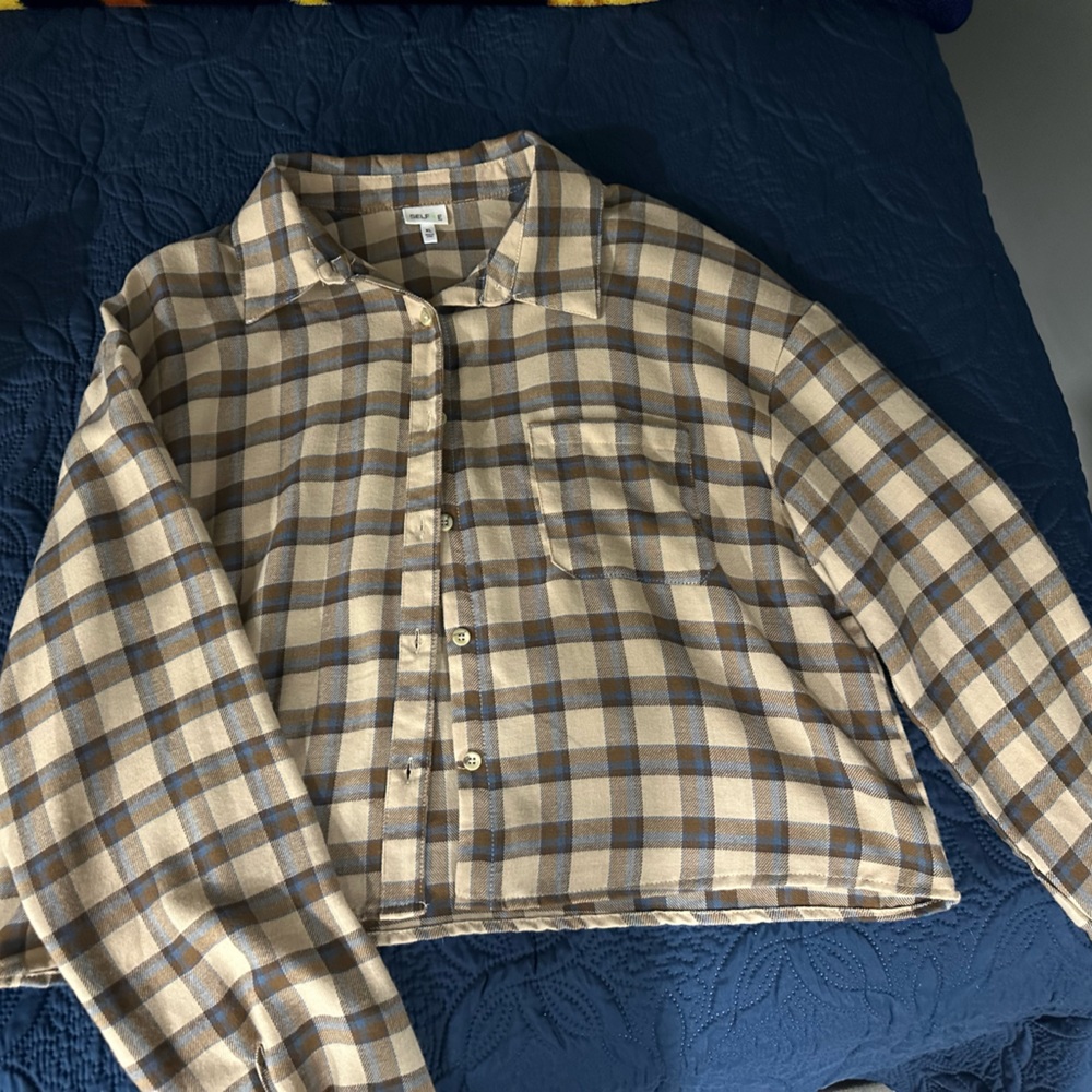 Flannel Crop Fit